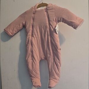GAP Pink Dotted Kids Footie